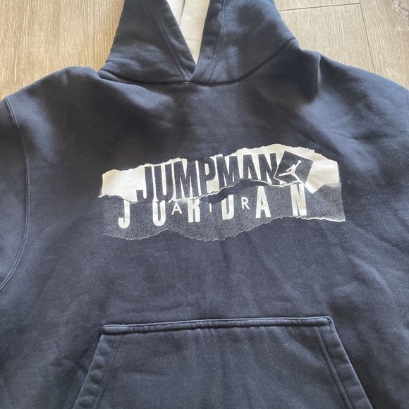 Jordan Men's Hoodie Flight Jumpman Graphic Pull Over Long Sleeve Sweatshirt Sz L - Picture 6 of 10